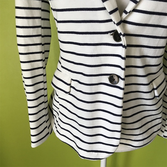 Old Navy Bell Sleeve Striped Blazer Top Sz M - Picture 4 of 8